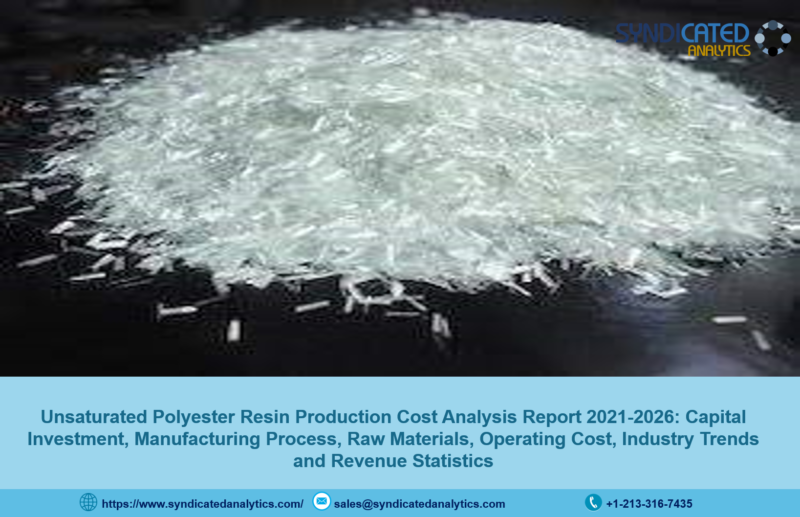 Unsaturated Polyester Resin Production Cost Analysis Report 2021, Price