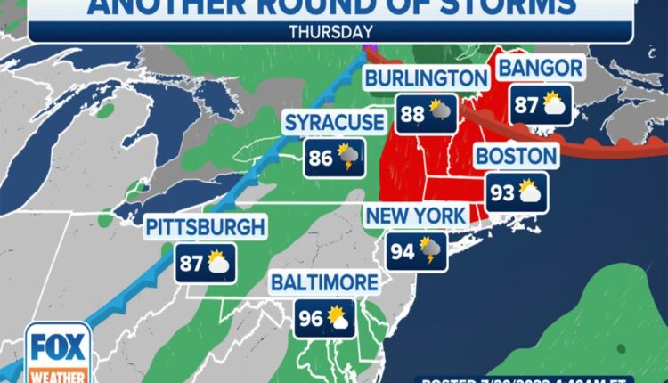 Storms to rumble across eastern parts of nation on Thursday
