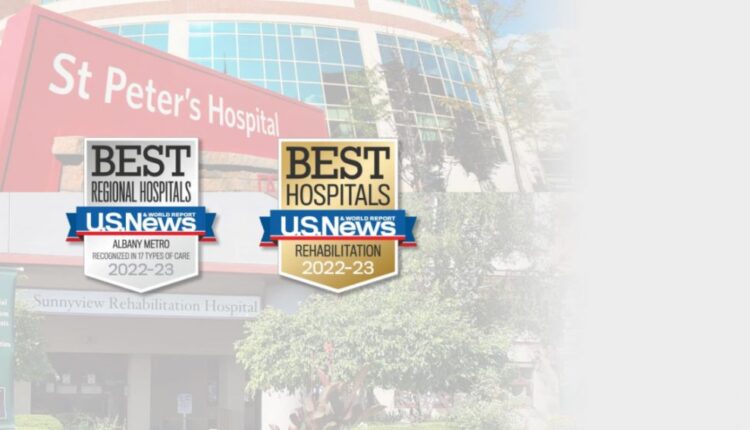 St. Peter's Hospital Ranked #1 in Capital Region;  Sunnyview Ranked Among Best in the Nation
