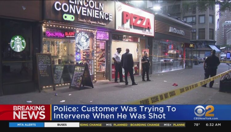 Customer shot trying to stop UWS robbery