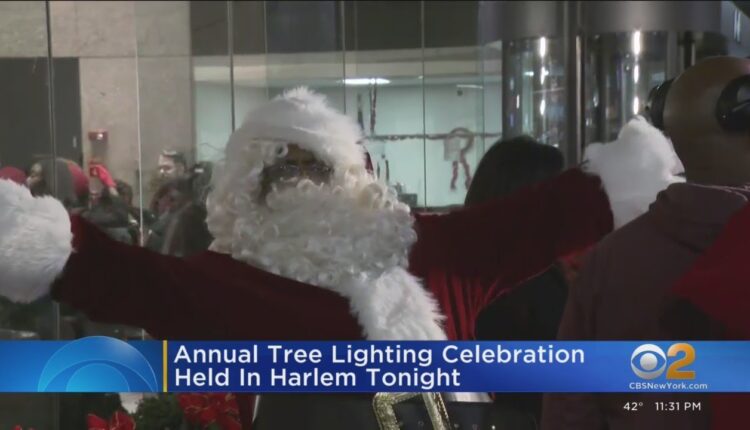 Annual tree lighting celebration held in Harlem