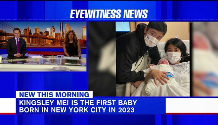 Family from Brooklyn welcomes 1st baby born in NYC in 2023