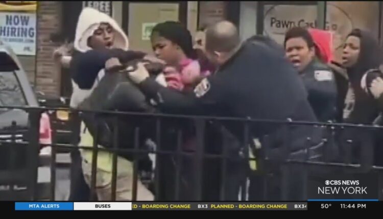 NYPD officer suspended over video showing him punching teenage girl