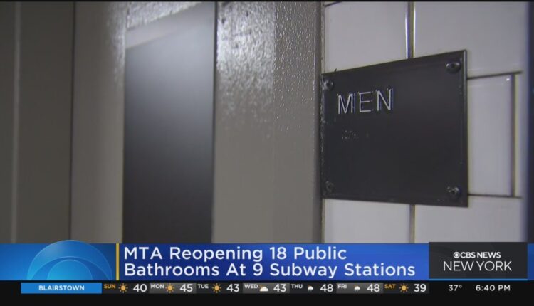 MTA reopening 18 public bathrooms