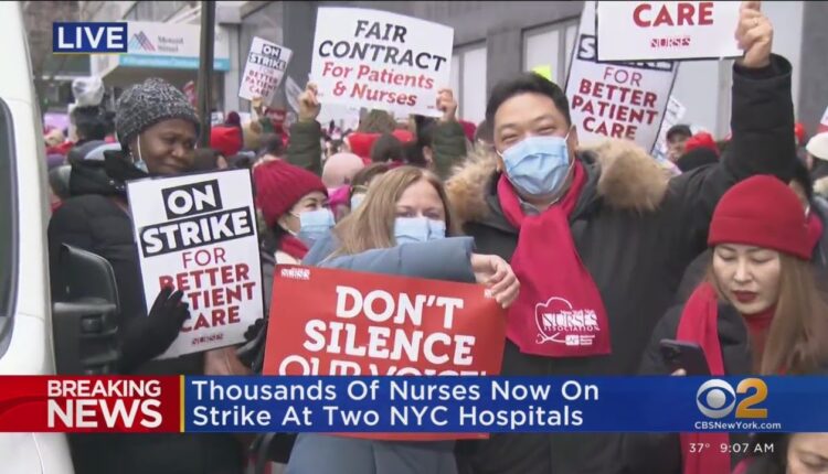 More than 1,000 striking outside Mount Sinai