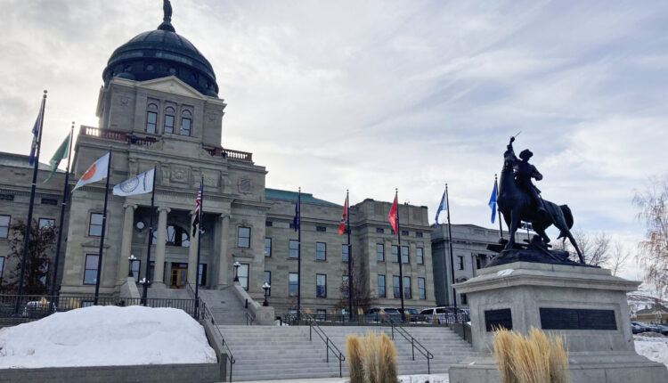 A photo shows the exterior of the Montana Capitol.