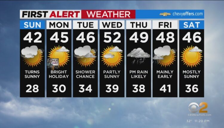 First Alert Forecast: CBS2 1/14 Nightly Weather at 11PM