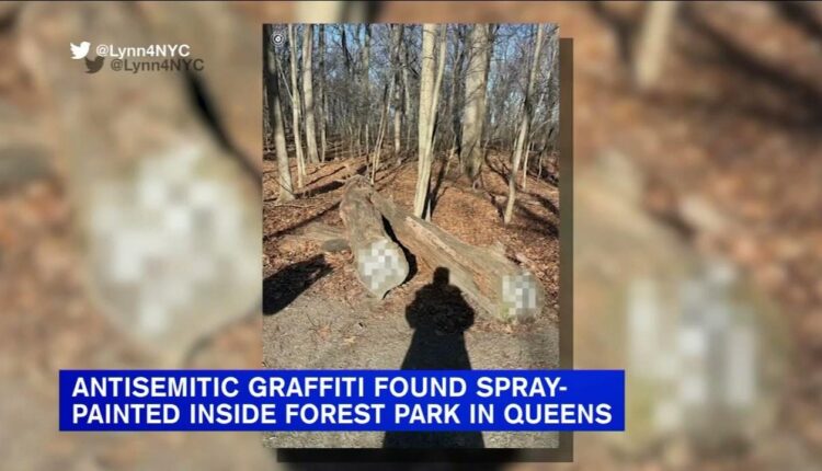 Antisemitic graffiti foudn spray-painted inside Queens park