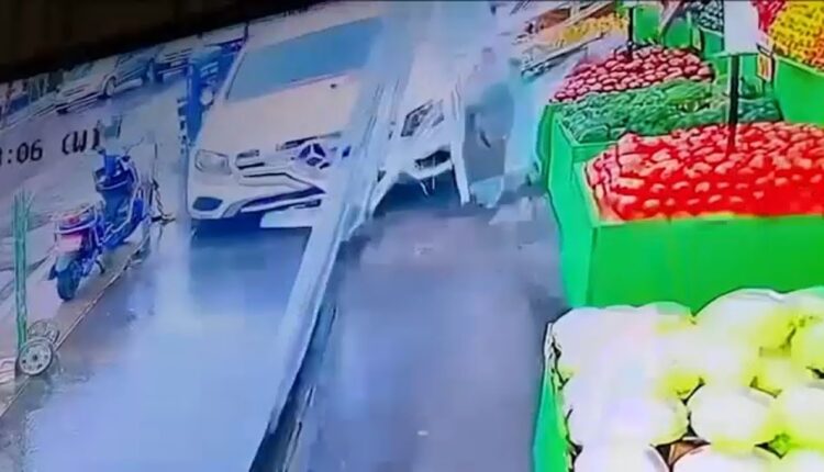 Car hits woman then crashes into fruit stand, vehicle in Queens