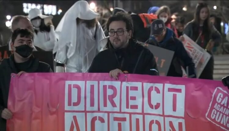 NYC protesters demand peace after mass shooting in Moneterey, CA