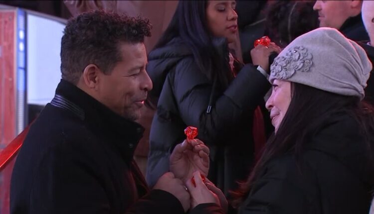 Celebration of love: Dozens of couples renew vows in Times Square