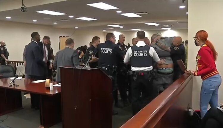 Man lunges at Buffalo supermarket gunman Payton Gendron before he gets life sentence for massacre