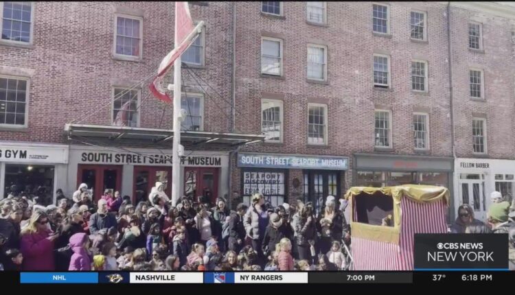 Holi celebration held at the Seaport in Lower Manhattan