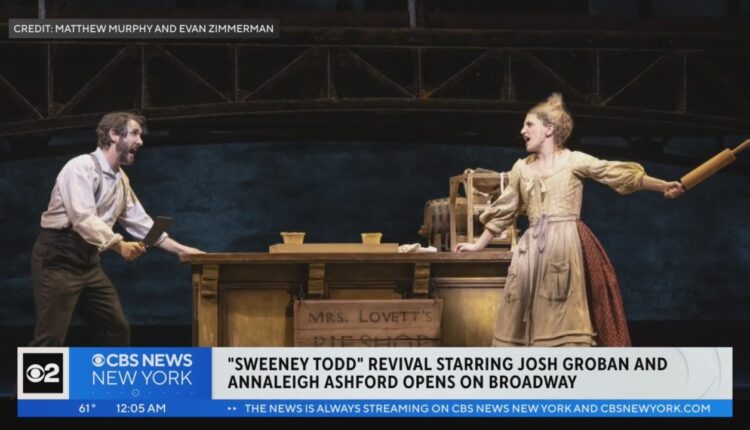 "Sweeney Todd" revival opens to rave reviews from critics
