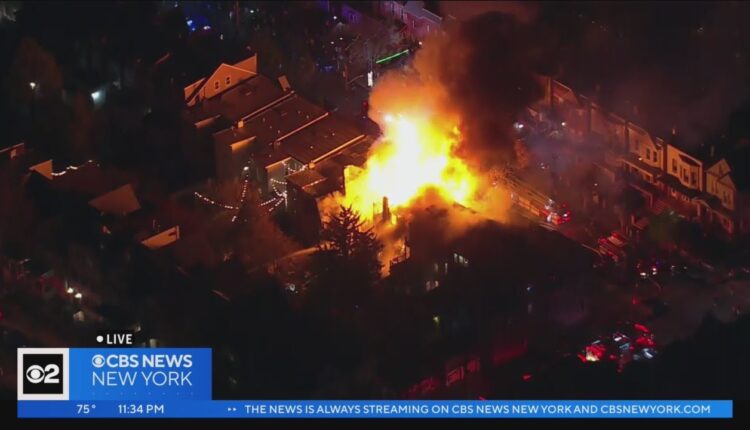 Crews battle intense fire in Weehawken