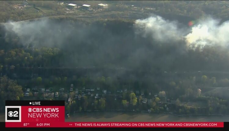 Brush fires spread in Haverstraw