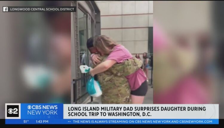 Long Island Military Dad Surprises Daughter During School Trip To Washington, D.C.