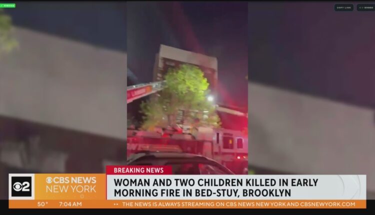 Woman, 2 children killed in Brooklyn apartment fire