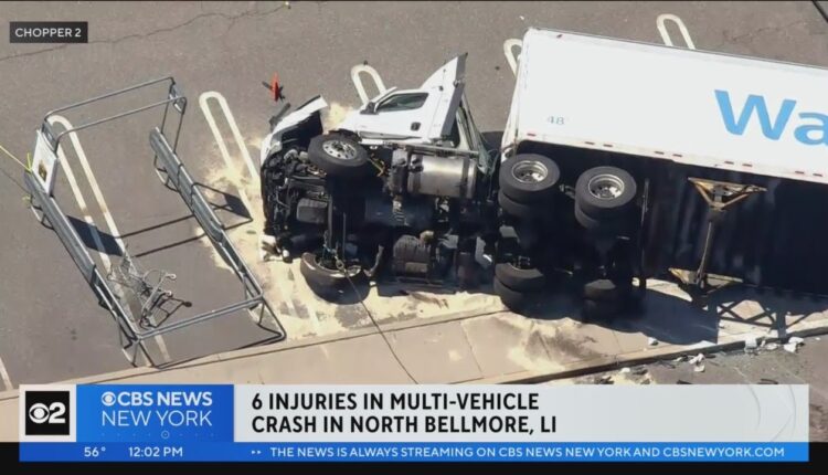 Tractor-trailer, school bus involved in LI crash