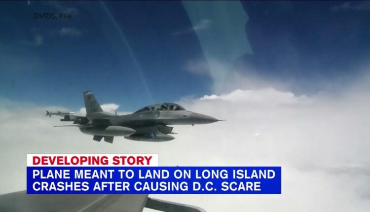 Plane meant to land on Long Island crashes after causing D.C. scare