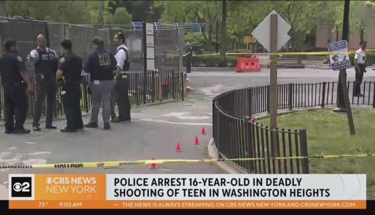 16-year-old arrested in deadly shooting of teen in Washington Heights