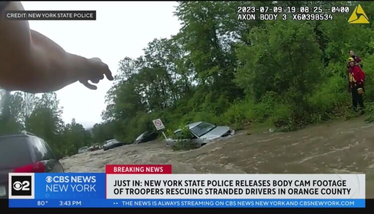 Watch: Body camera footage shows N.Y. State Troopers rescue people from flooding