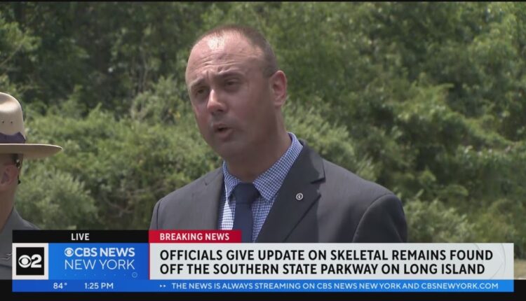 Skeletal remains found near Southern State Parkway