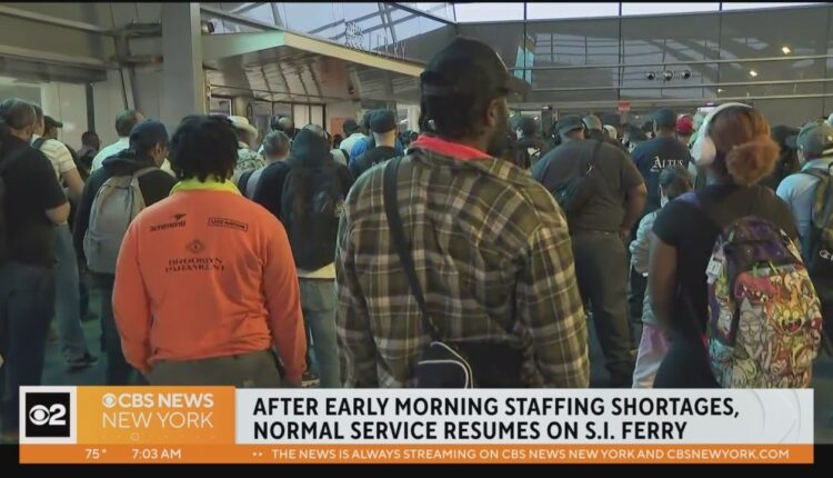 Staten Island Ferry returns to regular service