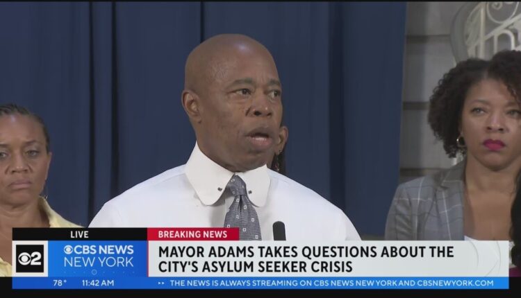 Mayor Adams, NYC officials discuss asylum seeker crisis