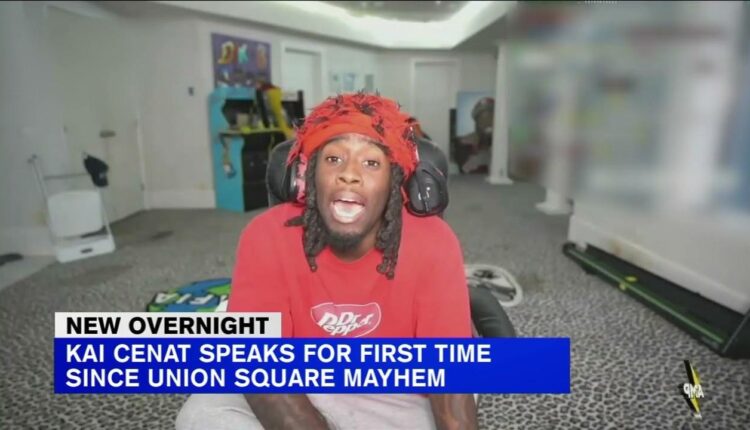 Twitch streamer Kai Cenat speaks out about Union Square Park chaos