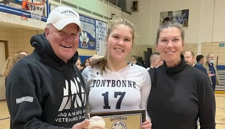 High school volleyball team honors former player after sudden death