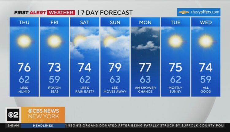 First Alert Weather: Sunny and less humid