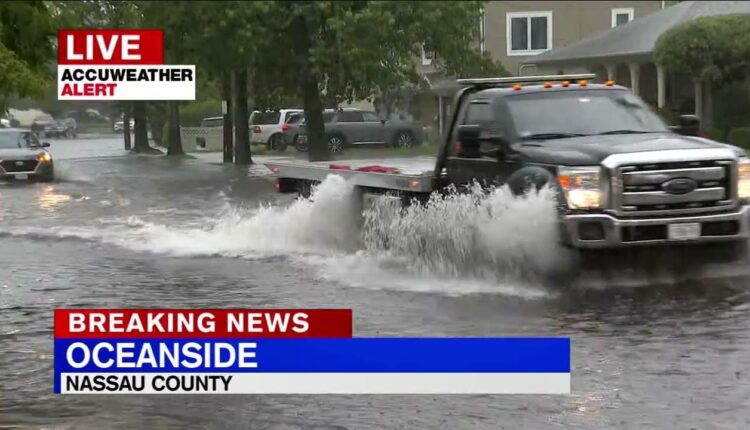 Flooding turns Long Island roads into rivers amid heavy rainfall