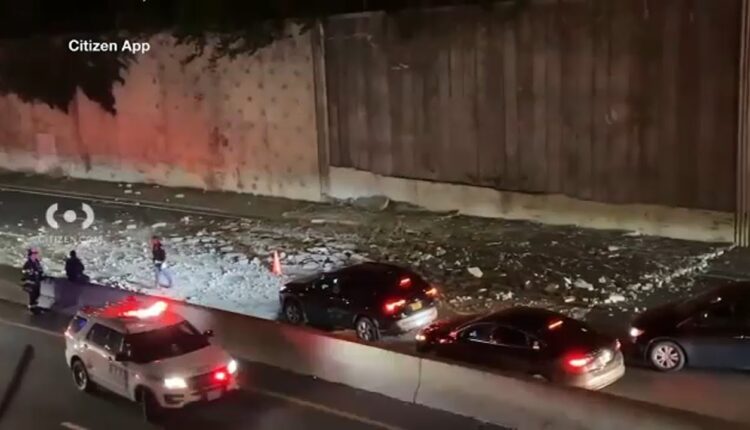 Part of wall along Prospect Expressway in Brooklyn collapses
