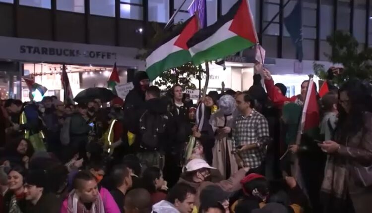 Over 100 arrested during ceasefire protests in Manhattan