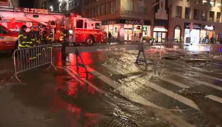 Water main break causes headache for businesses in Midtown on busy Black Friday