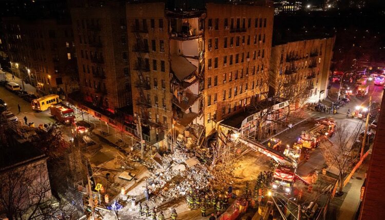 Hours-long search turns up no victims after partial building collapse