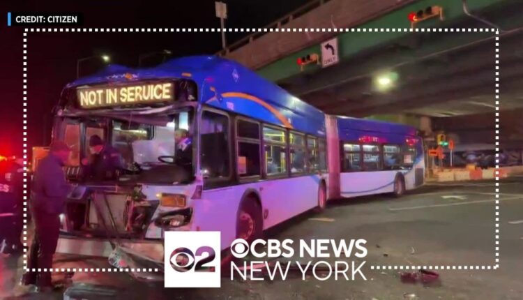 13 hurt after sanitation truck, MTA bus collide in the Bronx