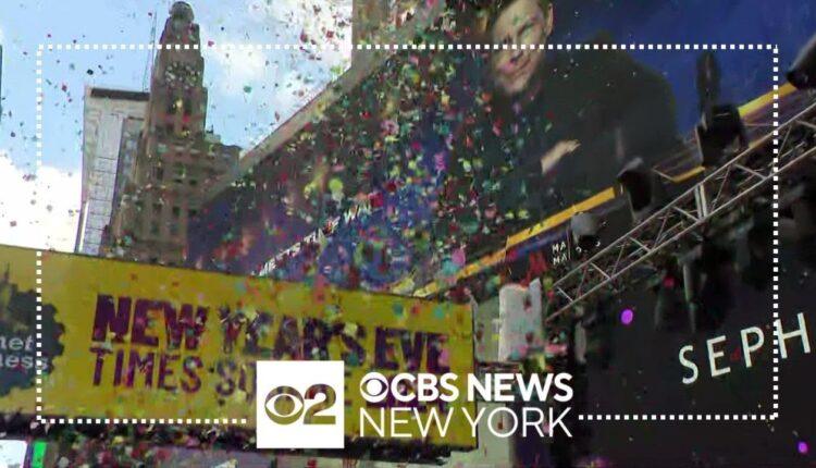 New Year's Eve confetti tested in Times Square