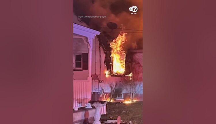 Officers rescue six people and pet pig from Orange County, NY fire