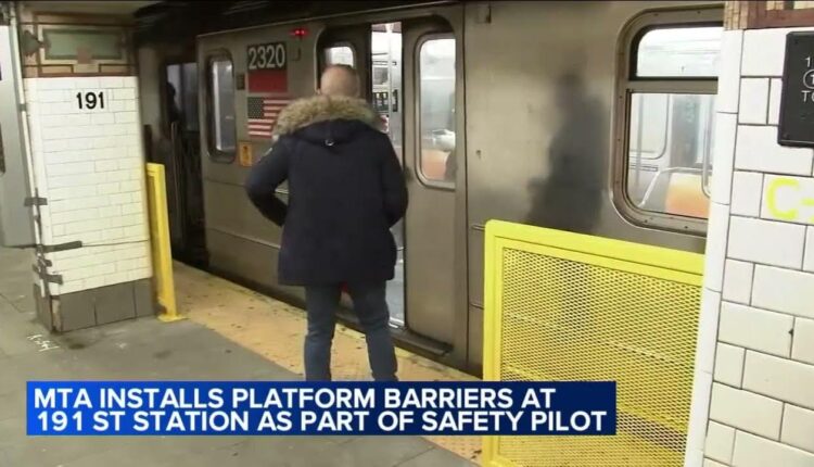 MTA installs subway barriers in Washington Heights station