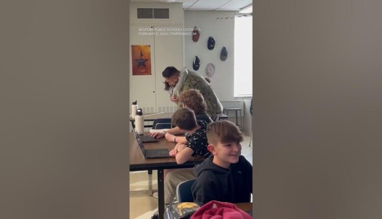 Sister shocked to see Navy sailor brother after 9 months apart
