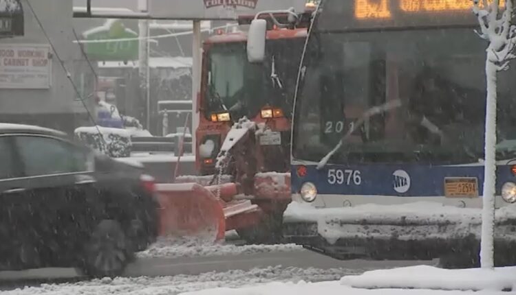 NYC cleans up after snowy winter storm