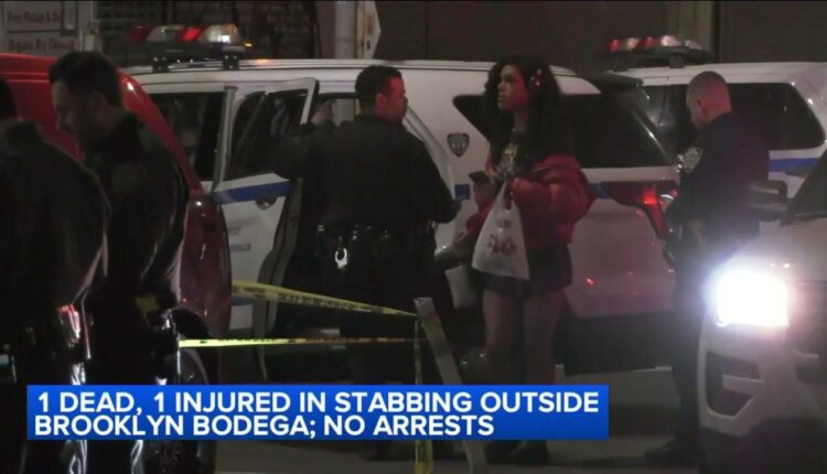 1 dead, 1 injured in stabbing outside Brooklyn bodega